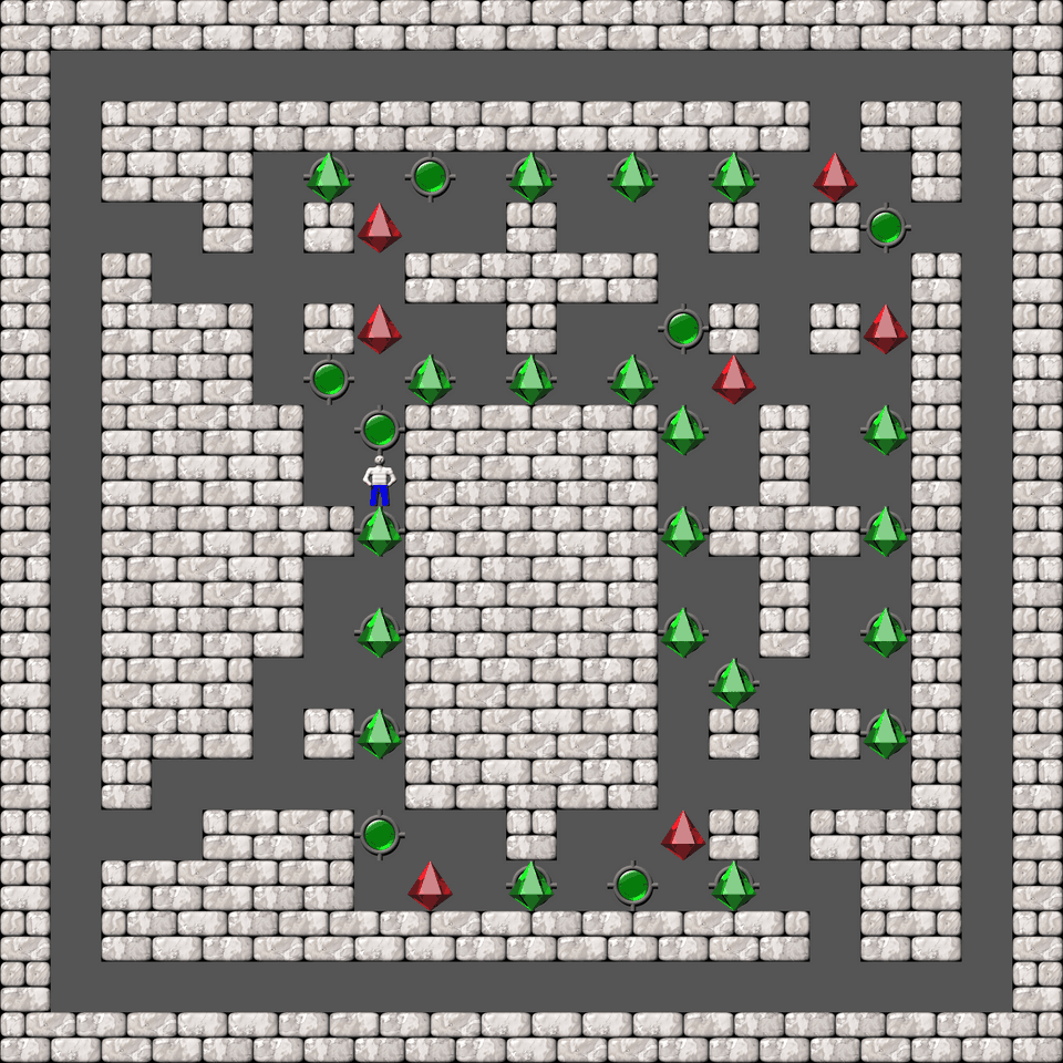 Sokoban Bugs550 collection level 129